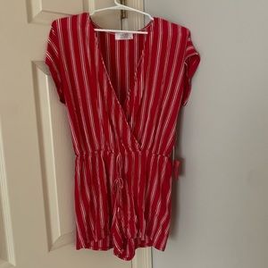 Red and White Boutique Romper